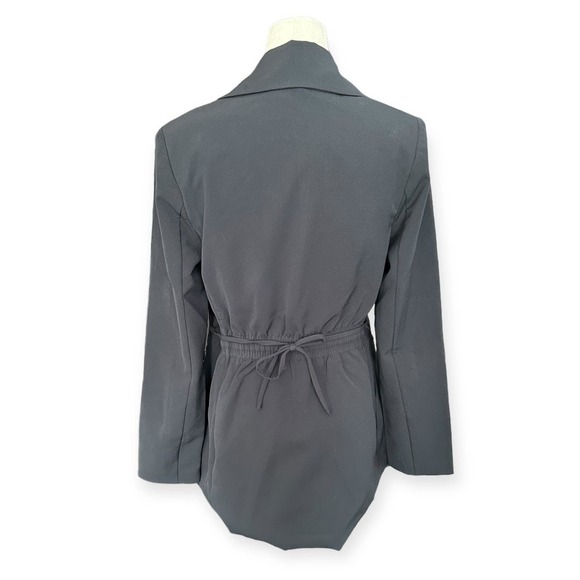 NEW Athleta Primatwill Endless Blazer Cinched Waist Tie Back in Black - Picture 5 of 9